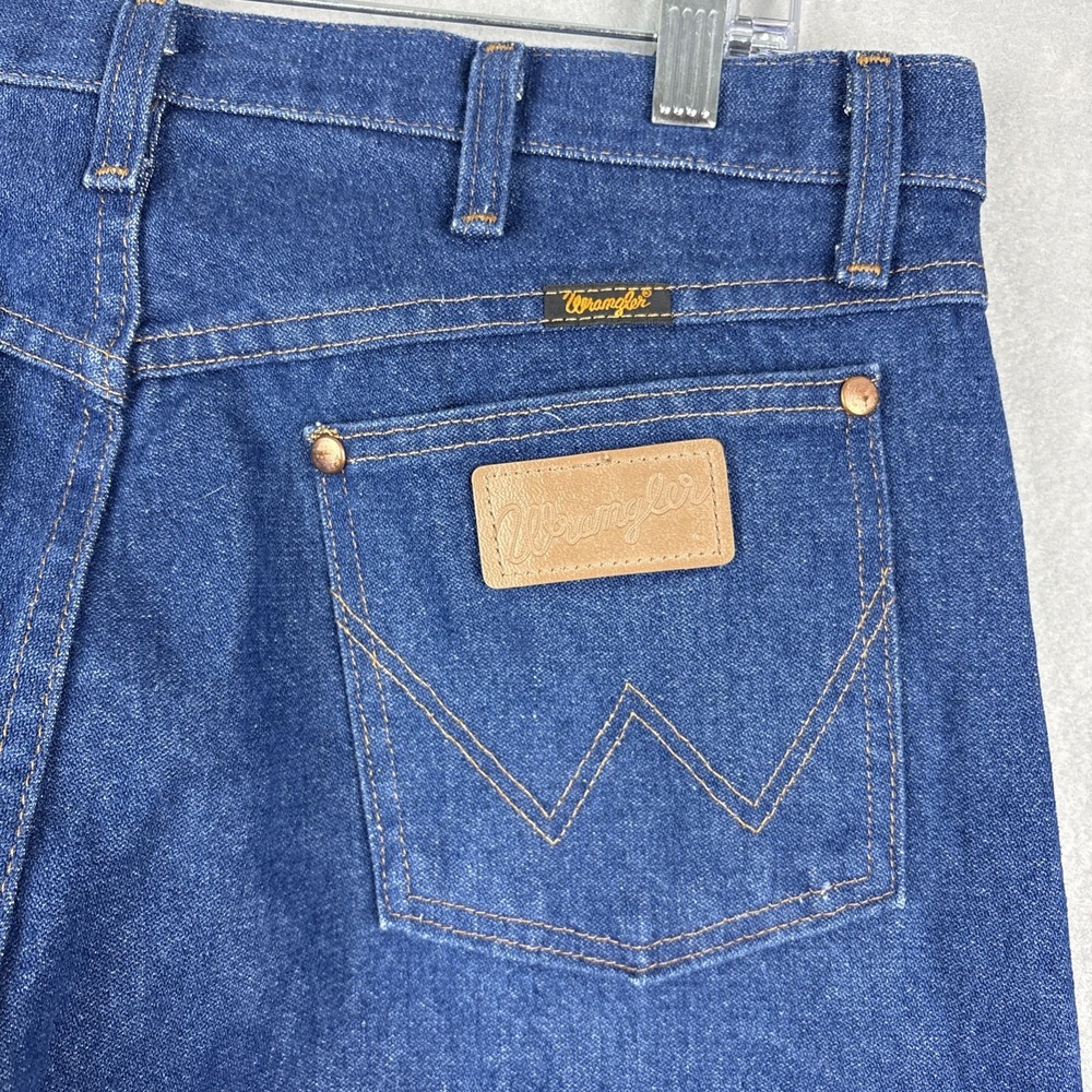 Wrangler 13MWZ Jeans Men’s 33x34 (Fits 33x33) Blue Cowboy Cut Made In Mexico - Picture 2 of 10